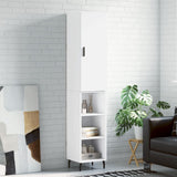 Highboard White 34.5x34x180 cm Engineered Wood 3198993
