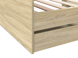 Bed Frame with Storage Sonoma Oak 80 x 200 cm Engineered Wood 3429638
