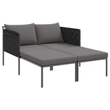 Sunbed Anthracite 153 x 115 x 69.5 cm Powder-Coated Steel 42004135