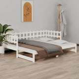 Pull-out Day Bed without Mattress White 2x cm 820777