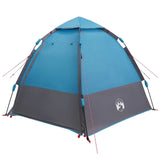 Instant Tent with Rainfly 4-Person Quick-Release with Roof Blue 42008397