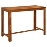 Garden Bar Set Wooden Brown Solid Acacia wood Standard Footrest 3116022