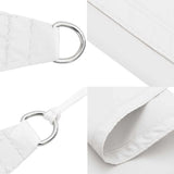 Sunshade Sail Oxford Fabric Triangular 6x6x6 m White 135295