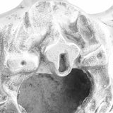 Bull Skull Silver 53 x 11 x 40 cm Aluminium 42000131
