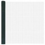 Welded Wire Fence with Posts 25 x 1.6 m PVC-Coated Steel Green 3336495