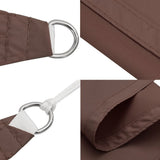 Sunshade Sail Oxford Fabric Rectangular 5x8 m Brown 135826