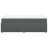 Box Spring Bed with Mattress Dark Grey 120x200 cm Fabric 3285367