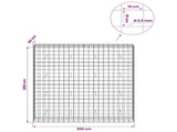 Gabion with 3.5 mm Wire and 10x10 cm Mesh 200x50x200 cm 3463342