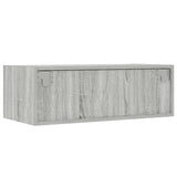 TV Cabinet with LED Lights Grey Sonoma 75x35.5x25 cm 860234