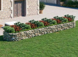 152043 Gabion Raised Bed Galvanised Iron 500x100x50 cm