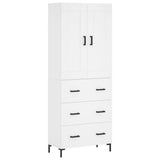 Highboard White 69,5x34x180 cm Engineered Wood 3199745