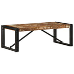 ZNTS Coffee Table Multicolour 100x50x35 cm Solid Wood Reclaimed 4016674