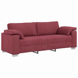 Sofa Wine Red 219 x 77 x 82 cm Fabric 4105240