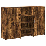 Reception Desk Smoked Oak 155x50x103.5 cm Engineered Wood 3324200
