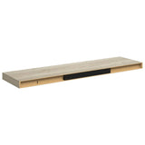 Floating Wall Shelves 2 pcs Oak 90x23.5x3.8 cm MDF 323881