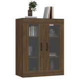 Hanging Wall Cabinet Brown Oak 69.5x34x90 cm 817392
