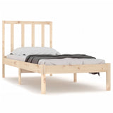 Bed Frame without Mattress Solid Wood Pine 90x190 cm Single Single 3105101
