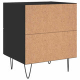Bedside Cabinets 2 pcs Black 40x35x47.5 cm Engineered Wood 827295