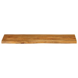 Table Top 120x40x2.5 cm Live Edge Solid Wood Mango 370758