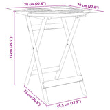 3 Piece Folding Bistro Set Solid Wood Acacia 3295252