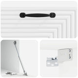 Wall-Mounted TV Cabinet High Gloss White 59.5 x 41 x 30 cm 898679