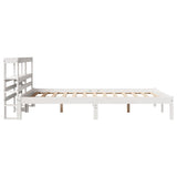 Bed Frame without Mattress White 160x200 cm Solid Wood Pine 3305727