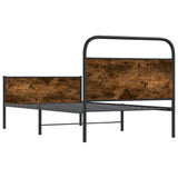 Bed Frame without Mattress 107x203 cm Sonoma Oak Engineered Wood 4100388