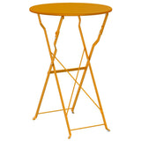 Bistro Table Folding Mustard 50 x 71 cm Powder-coated Steel 42002963