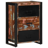 Drawer Cabinet Multicolour 50x35x70 cm Solid Wood Reclaimed 4013584