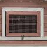 170859 Rabbit Hutch Mocha 310x70x87 cm Solid Pine & Fir Wood