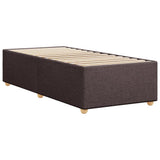 Bed Frame without Mattress Dark Brown 100x200 cm Fabric 3284711