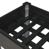 Garden Raised Bed with Shelf Grey 175x50x75 cm WPC 362572