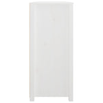 ZNTS Side Cabinet White 100x40x90 cm Solid Wood Pine 821770