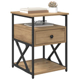 Bedside Cabinet with Drawer 2 pcs Artisan Oak 40 x 42 x 55 cm 881884