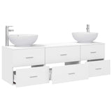 Bathroom Furniture Set 3 pcs White 49.5 x 44.5 x 65 cm 3405891