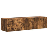 TV Wall Cabinet Wall-mounted 2 pcs Smoked Oak 60 x 31 x 29.5 cm 892200