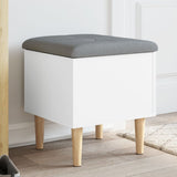 Storage Bench White 42x42x46 cm Engineered Wood 835061