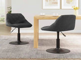Swivel Dining Chairs 2 pcs Black Velvet 335324