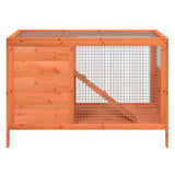 Rabbit Hutch Brown 103x44x69.5 cm Solid Wood Pine 172296