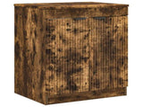 Bathroom Furniture Set Smoked Oak Engineered Wood 3404209