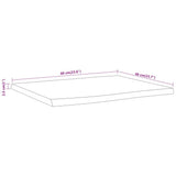 Table Top 60x40x2.5 cm Rectangular Solid Wood Acacia Live Edge 370608