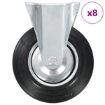 8 pcs Fixed Casters 200 mm 277996