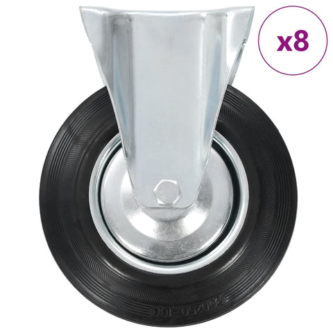 8 pcs Fixed Casters 200 mm 277996