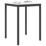 Bar Table White 80 x 80 x 105 cm Solid Pine Wood 892802