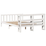 Bed Frame without Mattress White 140x190 cm Solid Wood Pine 3305754