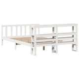 Bed Frame without Mattress White 140x190 cm Solid Wood Pine 3305754