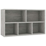 Book Cabinet/Sideboard Concrete Grey 50x25x80 cm Engineered Wood 800166