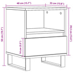 ZNTS Bedside Cabinets 2 pcs Artisan Oak 40x35x50 cm Engineered Wood 857379