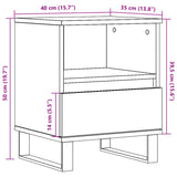 ZNTS Bedside Cabinets 2 pcs Artisan Oak 40x35x50 cm Engineered Wood 857379