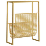 Magazine Rack Gold 35x15x45 cm Steel 331669